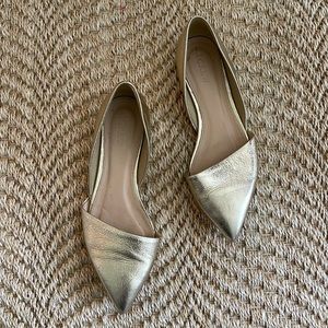 Jcrew gold flats